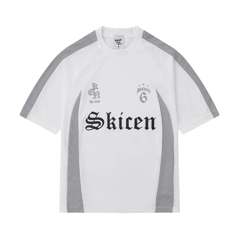 SKICEN The Club Short Sleeve T-Shirt White, XS - Streetwear T-Shirt - Slick Street