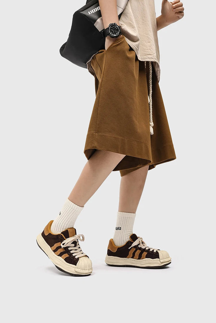SP1 Striped Board Sneakers , - Streetwear Shoes - Slick Street