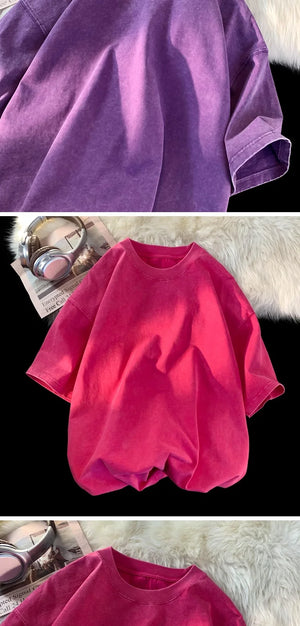 Gothic Washed Smoky Style T-Shirt , - Streetwear T-Shirts - Slick Street