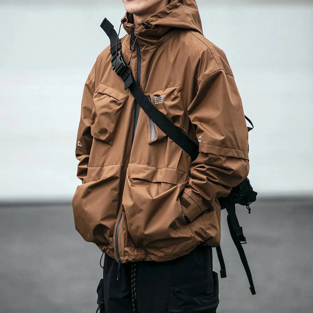 STFK Multi Pocket Zipper Cargo Hoodie ,  - Streetwear Hoodie - Slick Street