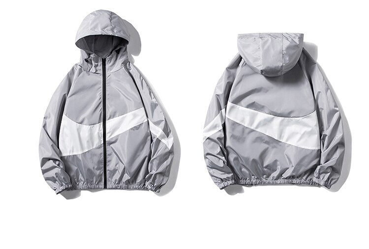 Horizontal Broad Stripe Zipper Hoodie ,  - Streetwear Hoodie - Slick Street