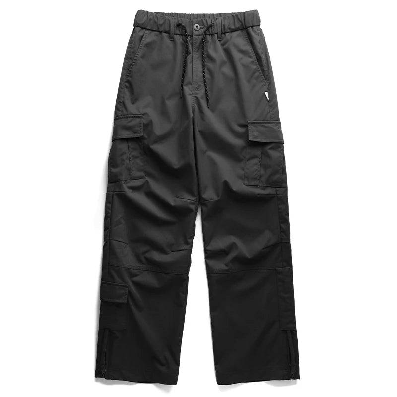 Ankle Zipper Style Cargo Pants Black, XS - Streetwear Pants - Slick Street
