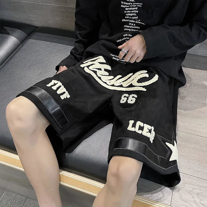 Number 66 Knee Length Shorts , - Streetwear Shorts - Slick Street