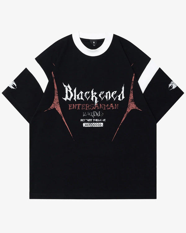 Blackened Restart The Game Oversized T-Shirt