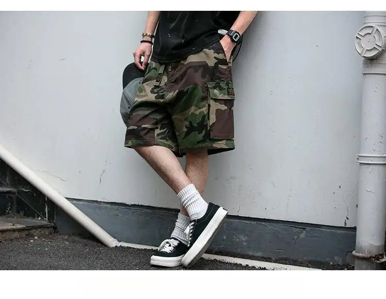 Camouflage Army Combat Style Shorts ,  - Streetwear Shorts - Slick Street