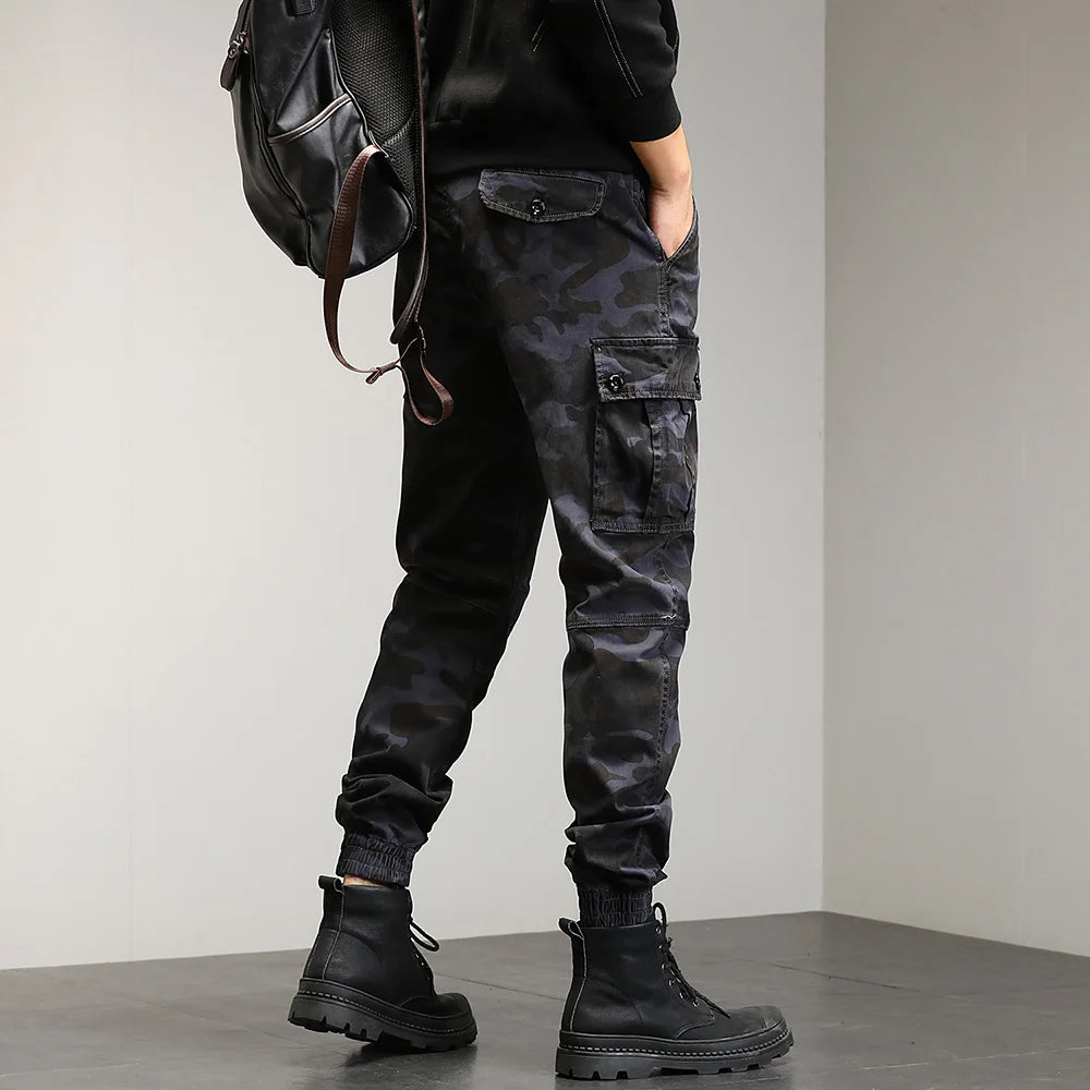 Drawstring Combat Military Cargo Pants ,  - Streetwear Pants - Slick Street