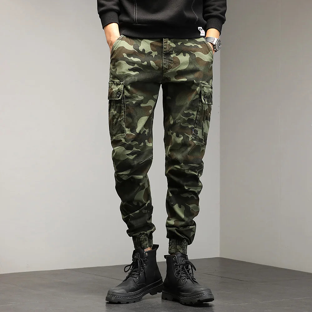 Drawstring Combat Military Cargo Pants ,  - Streetwear Pants - Slick Street