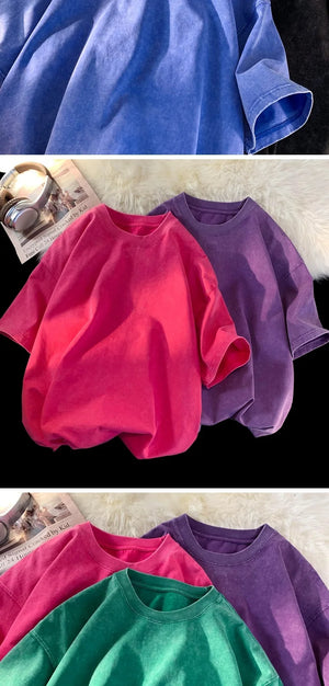 Gothic Washed Smoky Style T-Shirt , - Streetwear T-Shirts - Slick Street