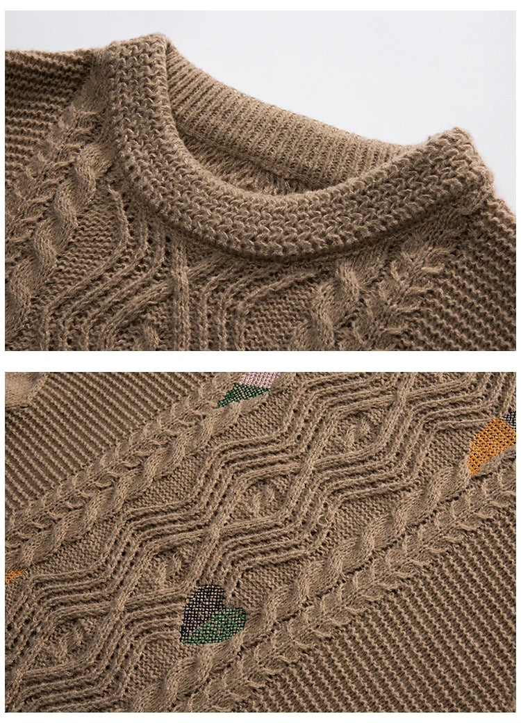 Midnight Time Knitted Ribbed Pullover Sweater ,  - Streetwear Sweater - Slick Street