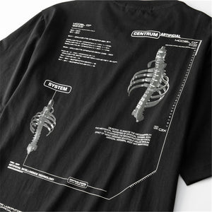 Centrum Artificial System Graphic Loose T-Shirt , - Streetwear T-Shirts - Slick Street