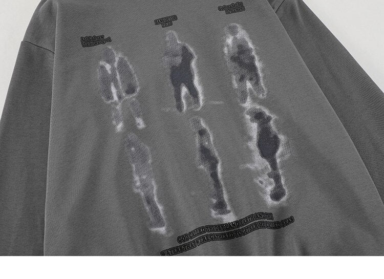 Men's Blurry Shadow Hoodie ,  - Streetwear Hoodie - Slick Street