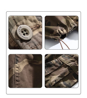 Camouflage Art Craft Cargo Pants , - Streetwear Pants - Slick Street