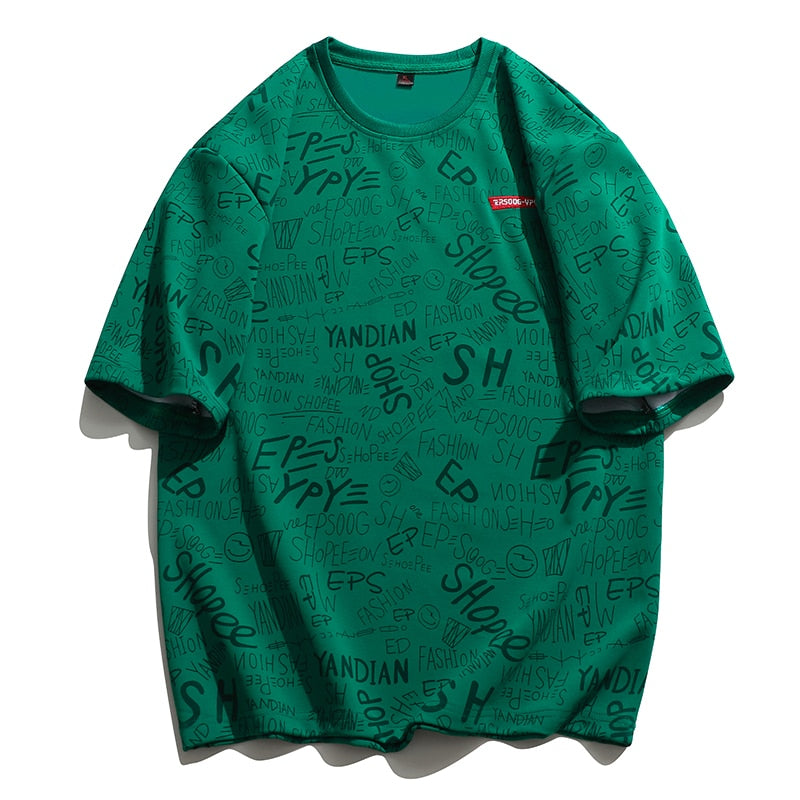 Graffiti Urban Art Style T-Shirts Green, XS - Streetwear T-Shirt - Slick Street