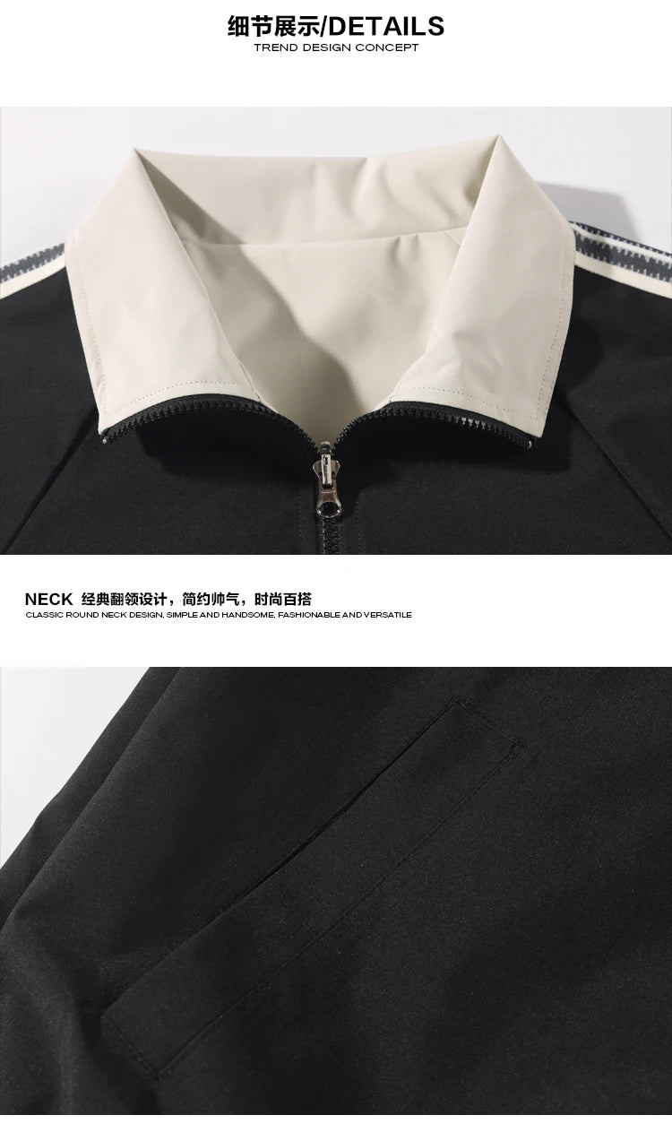 Color Block Reversible Zipper Jacket ,  - Streetwear Jacket - Slick Street