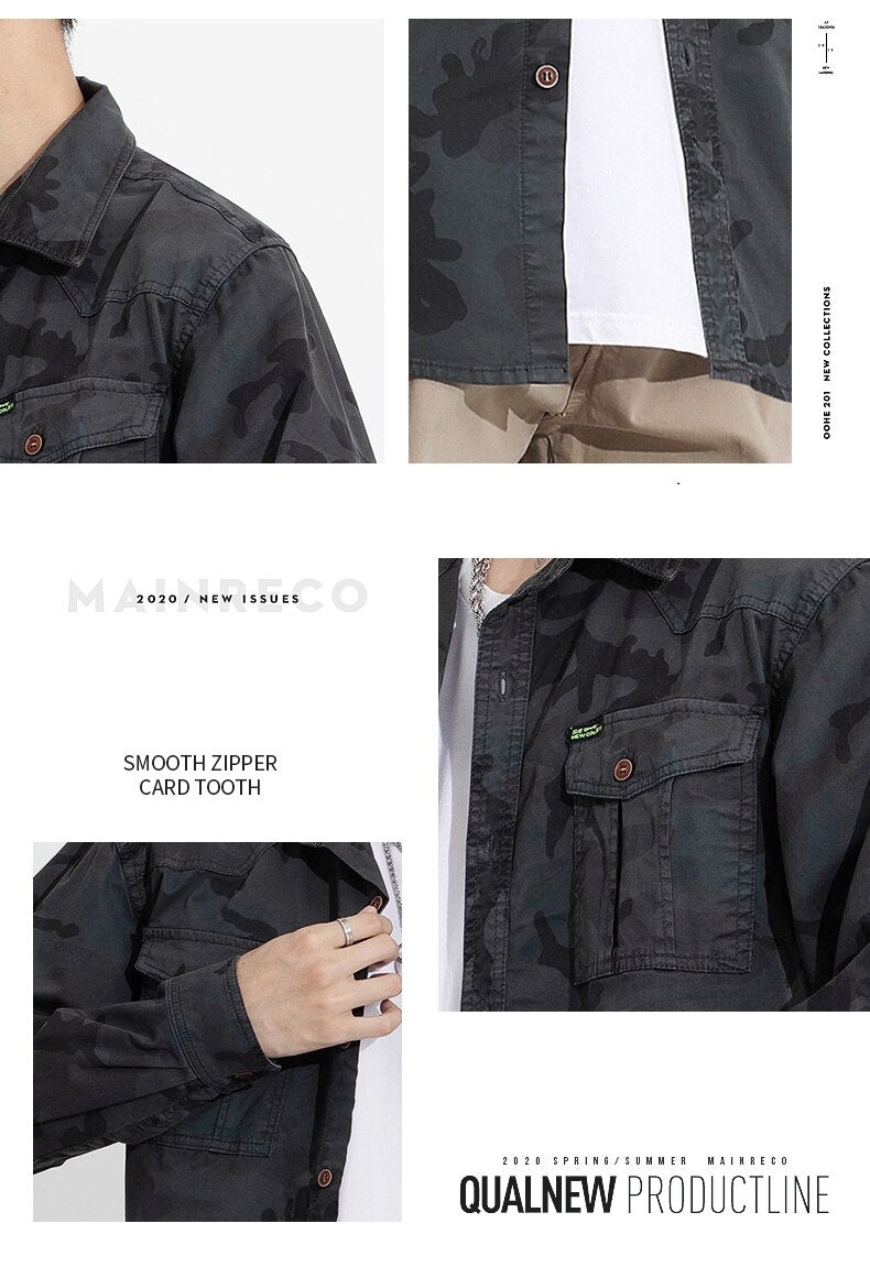 Military VSA Camouflage Shirt ,  - Streetwear Shirt - Slick Street