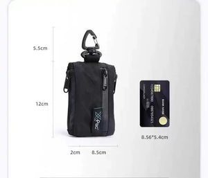 Black Color Zipper Belt Bag , - Streetwear Bag - Slick Street