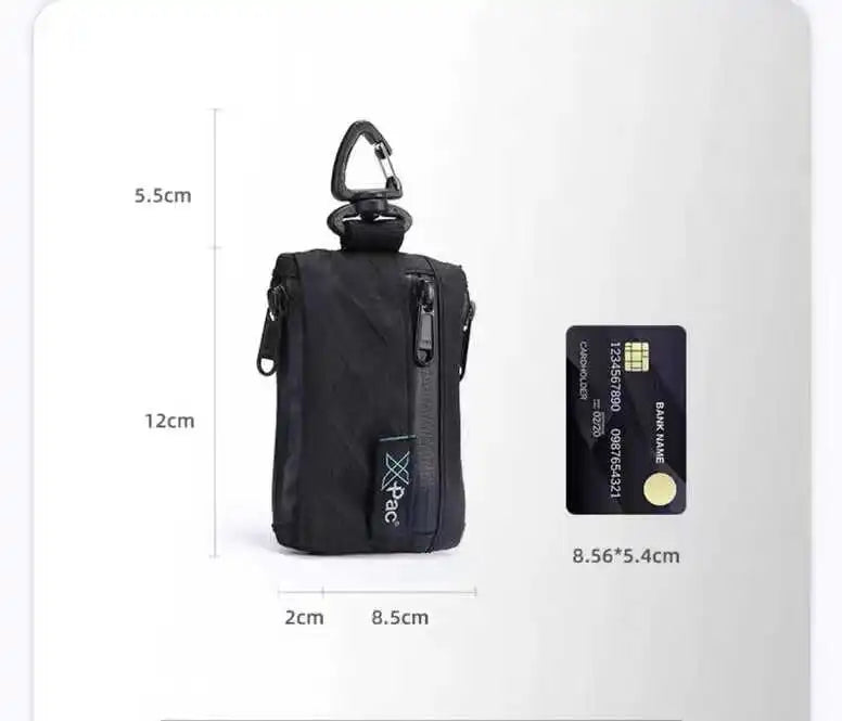 Black Color Zipper Belt Bag , - Streetwear Bag - Slick Street