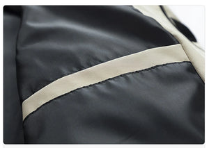 High Neck Two Tone Cargo Bomber Jacket ,  - Streetwear Jacket - Slick Street