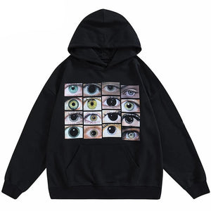 Dusky Different Shades Of Eye Hoodie ,  - Streetwear Hoodie - Slick Street
