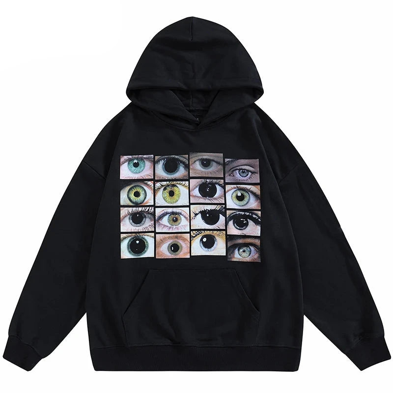 Dusky Different Shades Of Eye Hoodie ,  - Streetwear Hoodie - Slick Street