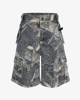 Hunting Camo Cargo Shorts Hunting Camo, M - Streetwear Shorts - Slick Street