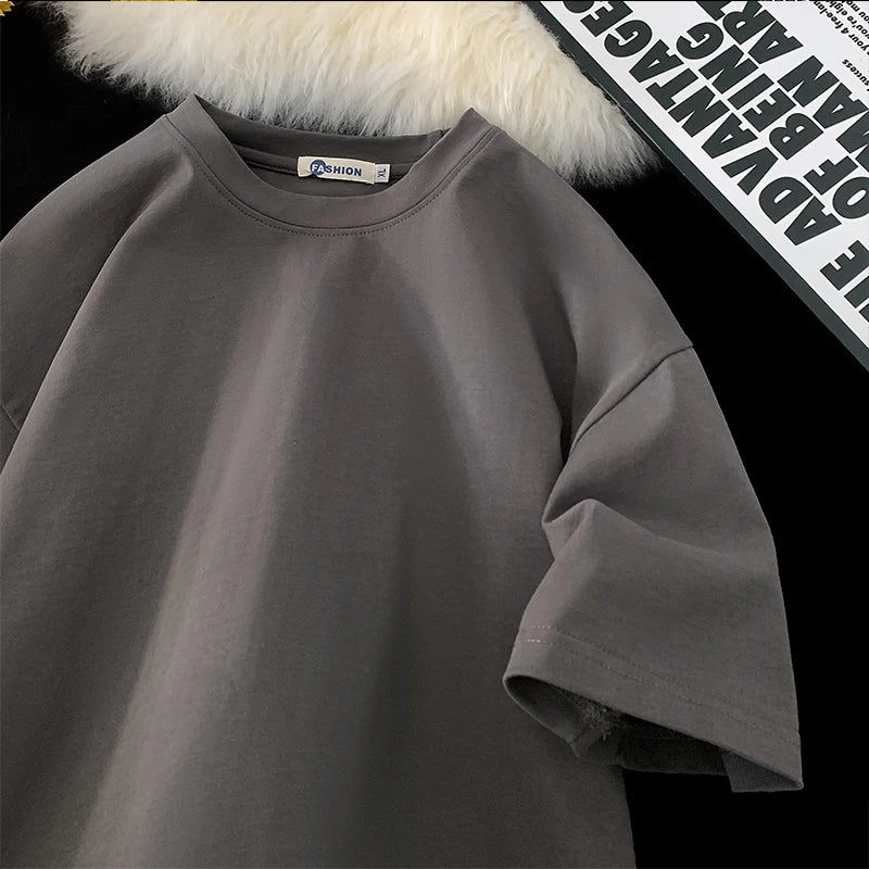 Distressed T-Shirt Gray, XS - Streetwear T-Shirt - Slick Street