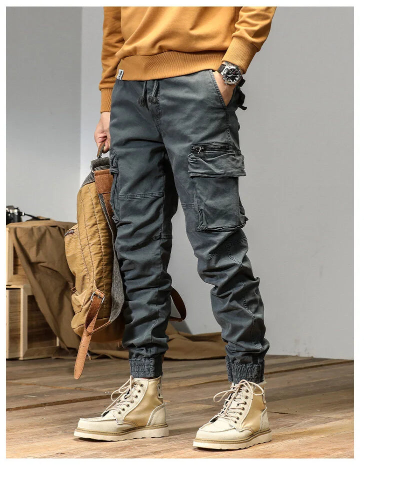 Tactical Elastic Waist And Ankle Pants , - Streetwear Pants - Slick Street