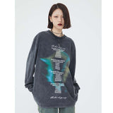 Global Spread Long Sleeve Tee Black, M - Streetwear T-Shirts - Slick Street