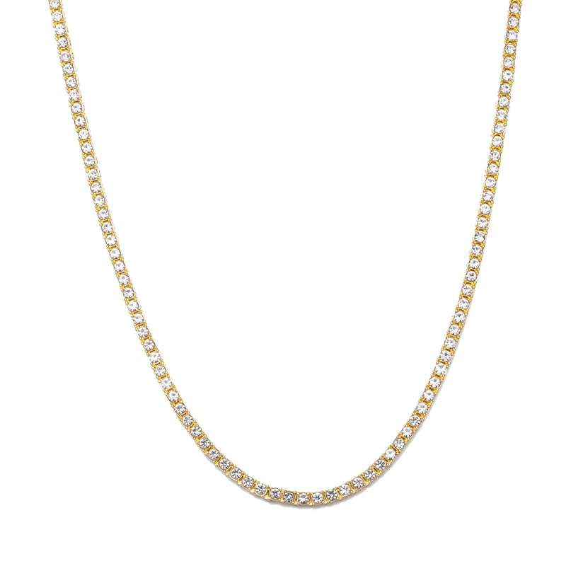Crystal Rhinestone Tennis Necklace ,  - Streetwear Necklace - Slick Street