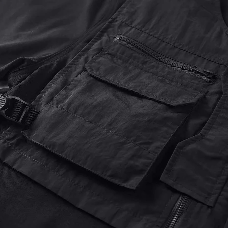 Tech Half Vest T-Shirt , - Streetwear T-Shirt - Slick Street