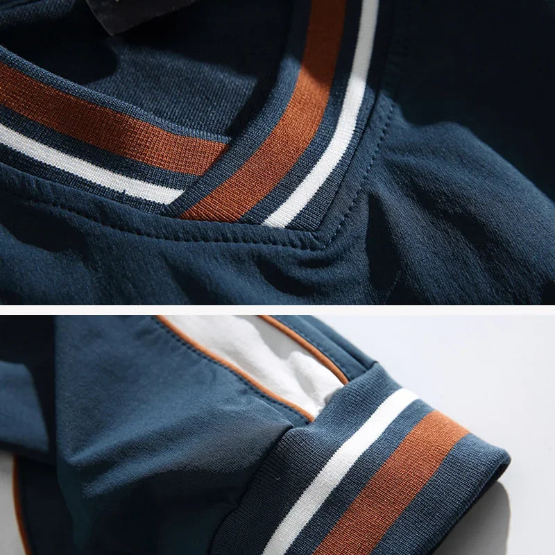 Color Block Classic V-neck Sweater , - Streetwear Sweater - Slick Street