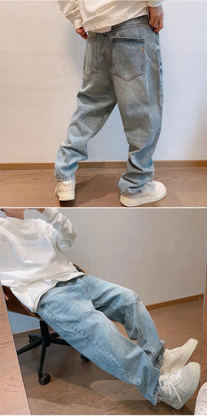 Denim Ripped Coin Pocket Jeans , - Streetwear Jeans - Slick Street