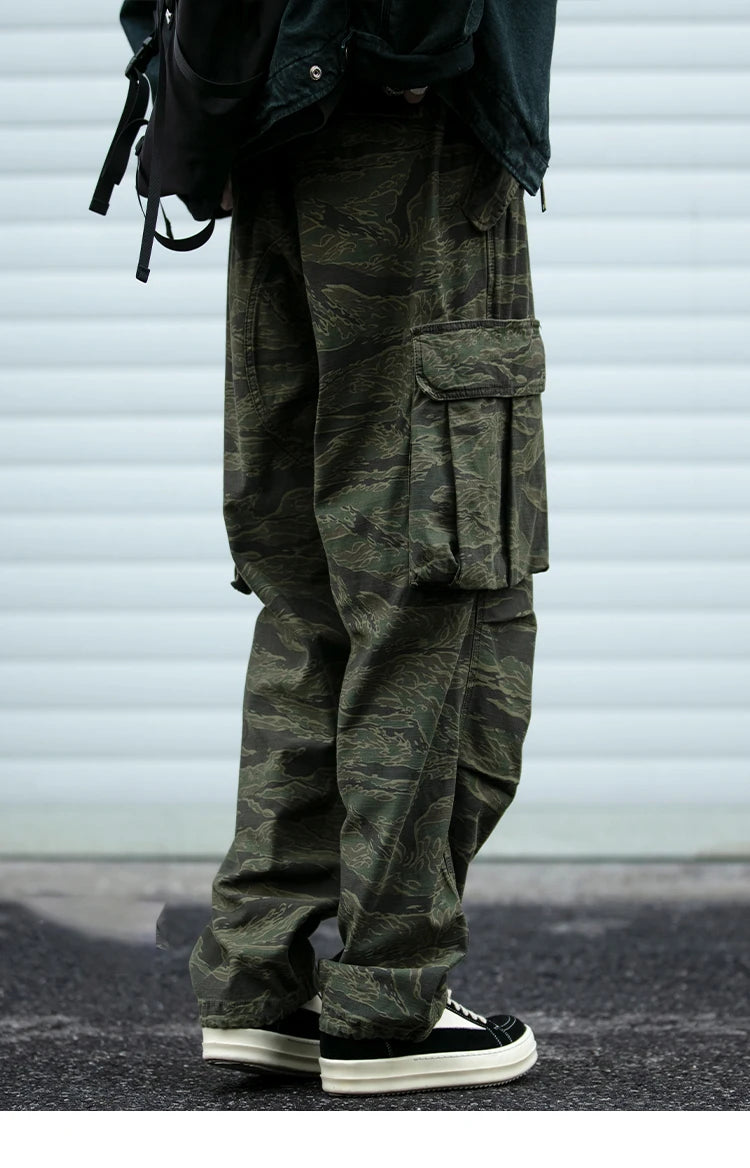 Camouflage Art Craft Cargo Pants , - Streetwear Pants - Slick Street