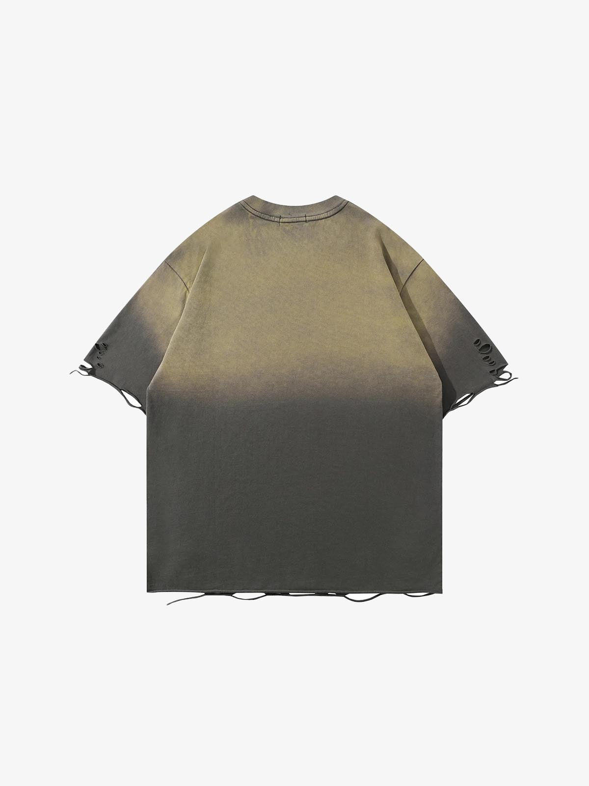 Tie-Die Metal Star Ripped T-Shirt , - Streetwear T-Shirts - Slick Street