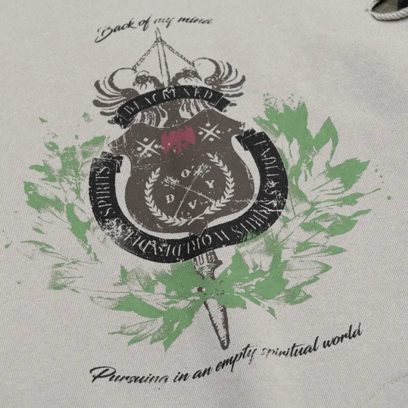 Vintage Ripped Hole Elastic Waist Hoodie ,  - Streetwear Hoodie - Slick Street