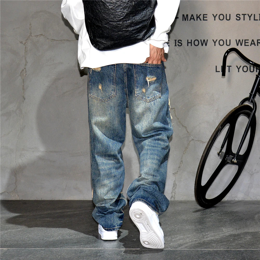 Indigo 26 Blue Distressed Jeans ,  - Streetwear Jeans - Slick Street