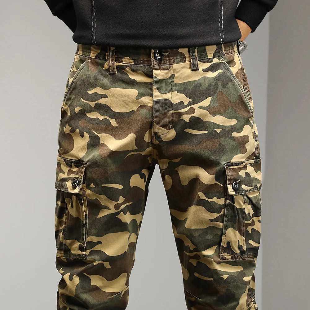 Drawstring Combat Military Cargo Pants ,  - Streetwear Pants - Slick Street