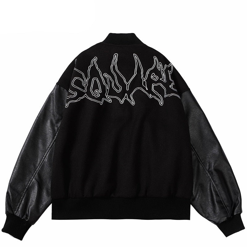 AESUAPRE Variant Symbol Button Up Jacket ,  - Streetwear Jacket - Slick Street