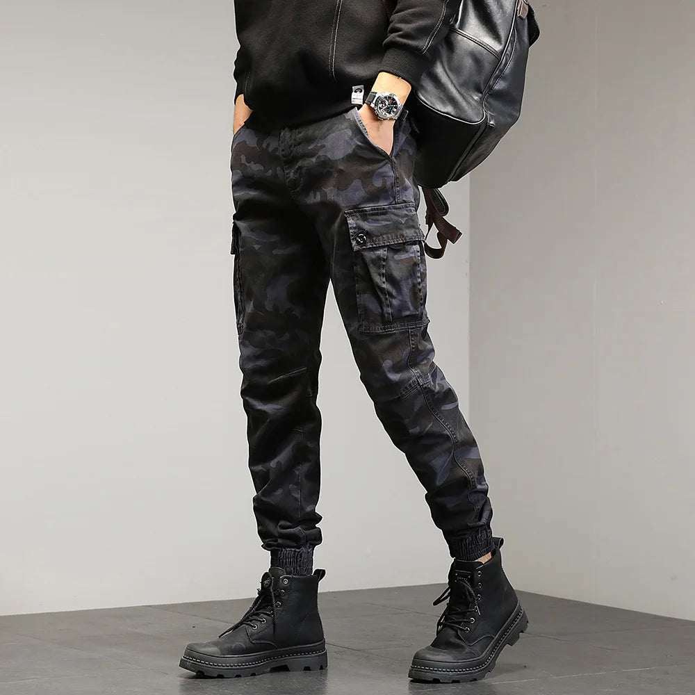 Drawstring Combat Military Cargo Pants ,  - Streetwear Pants - Slick Street