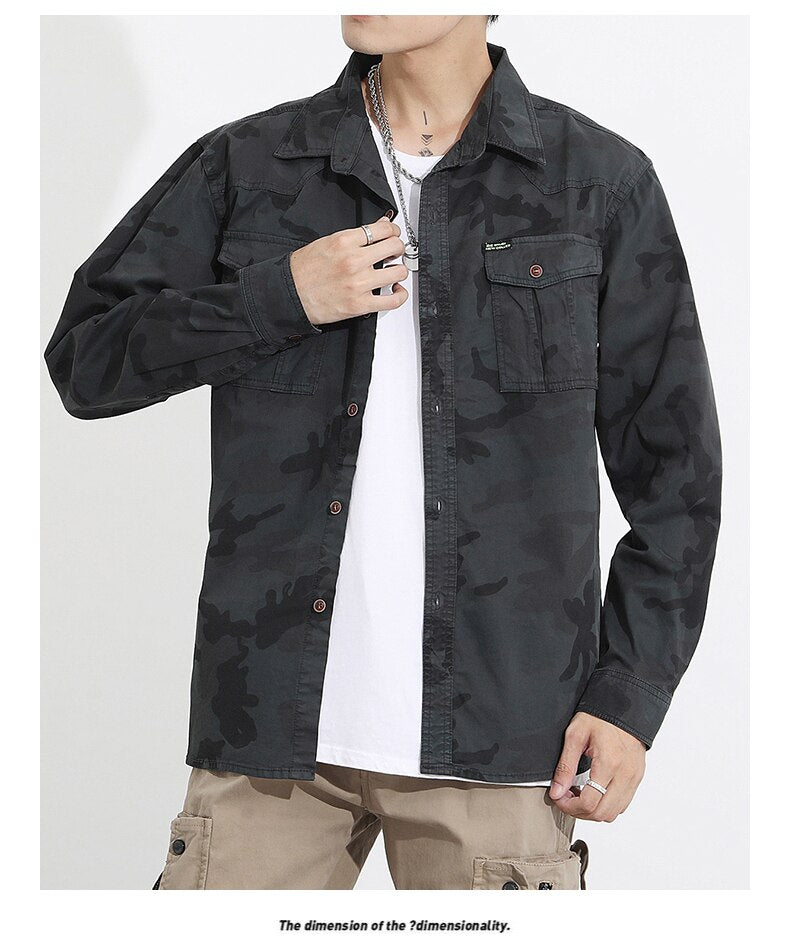 Military VSA Camouflage Shirt ,  - Streetwear Shirt - Slick Street
