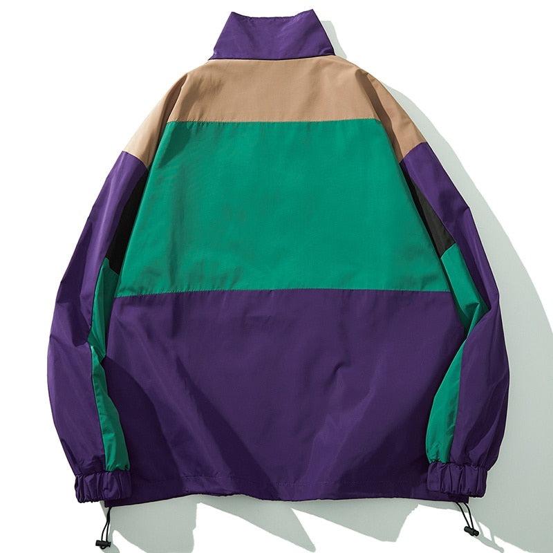 Multi Color Block Patchwork Pocket Jacket ,  - Streetwear Jacket - Slick Street