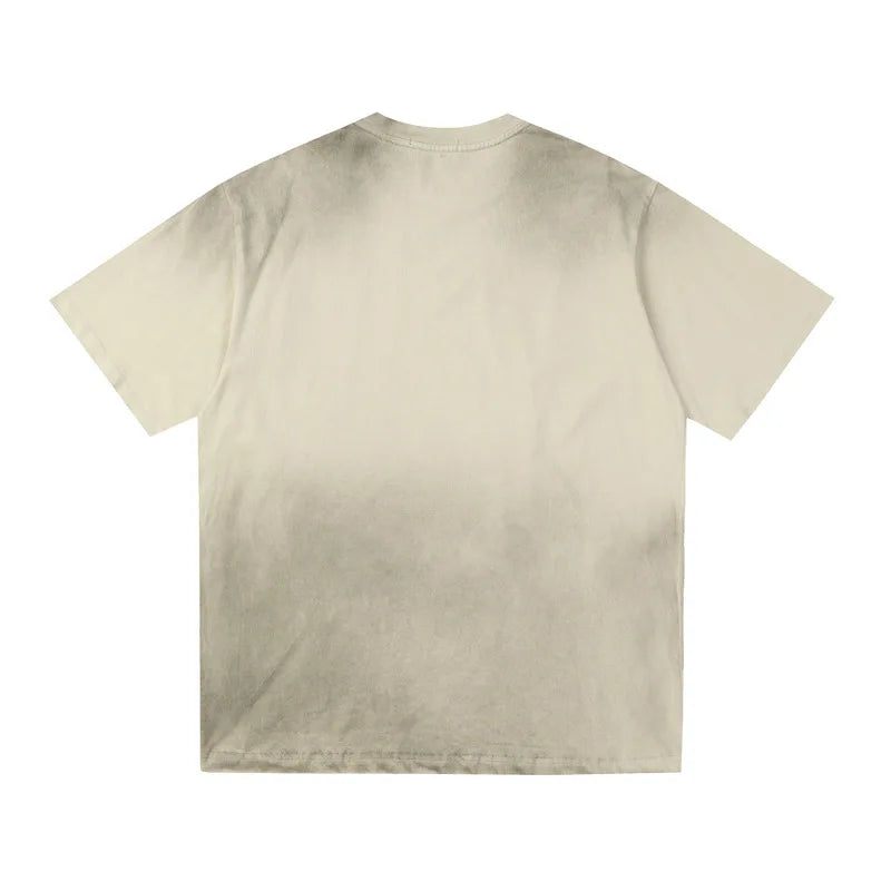 Plain Color Tie Dyed Loose T-Shirt ,  - Streetwear T-Shirt - Slick Street