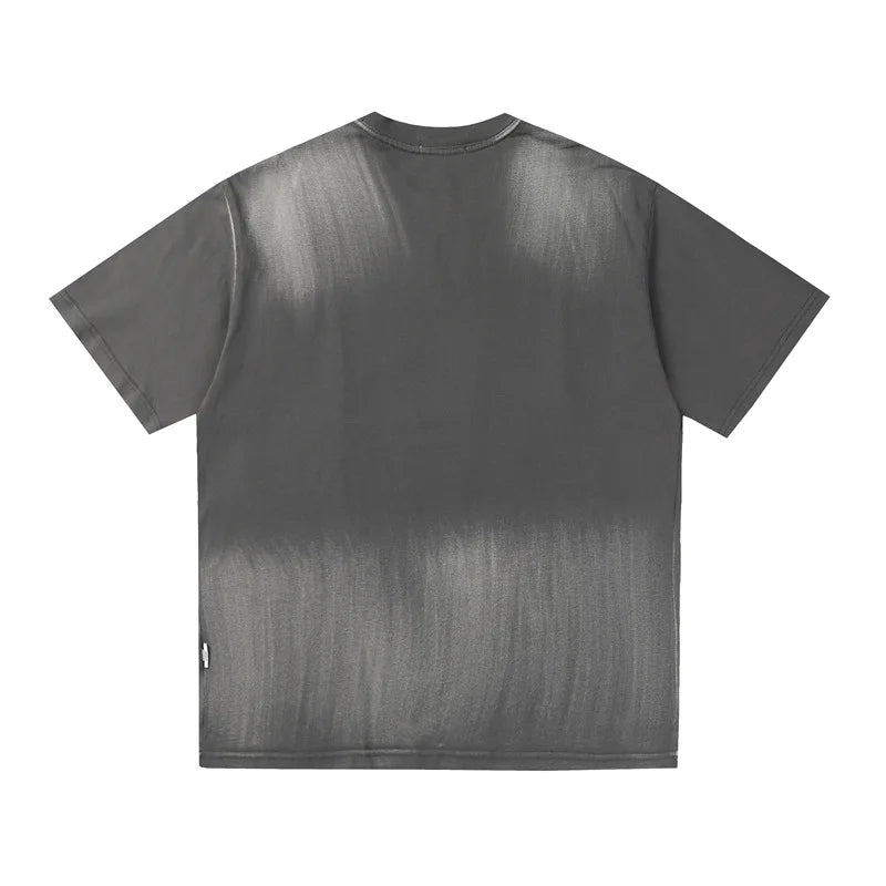 Plain Color Tie Dyed Loose T-Shirt ,  - Streetwear T-Shirt - Slick Street
