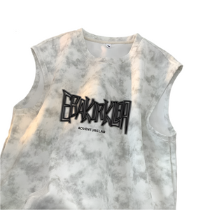 EBAK Tie-dye Sleeveless T-Shirt , - Streetwear T-Shirts - Slick Street