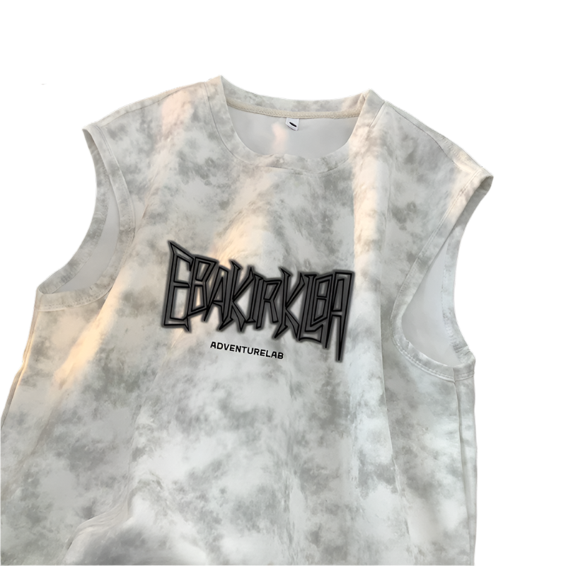 EBAK Tie-dye Sleeveless T-Shirt , - Streetwear T-Shirt - Slick Street