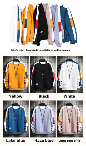 Color Block Reglan Long Sleeve Sweatshirt , - Streetwear Sweatshirts - Slick Street