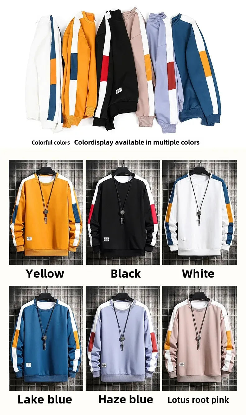 Color Block Reglan Long Sleeve Sweatshirt , - Streetwear Sweatshirts - Slick Street