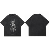 Dobermann Gun Oversized T-Shirt Black, XS - Streetwear T-Shirt - Slick Street