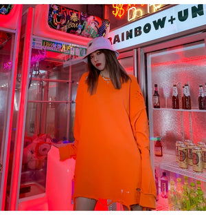 Distressed Gothic Sweatshirt , - Streetwear Sweatshirts - Slick Street