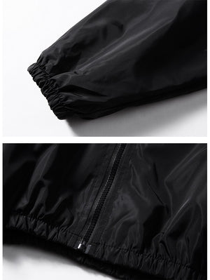 Horizontal Broad Stripe Zipper Hoodie ,  - Streetwear Hoodie - Slick Street